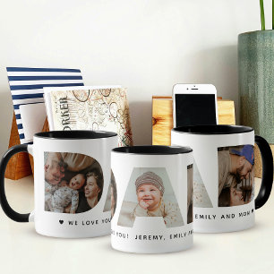 Dad Photo Father's day Collage Mug