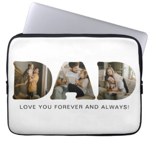 DAD Photo Letters Laptop Sleeve