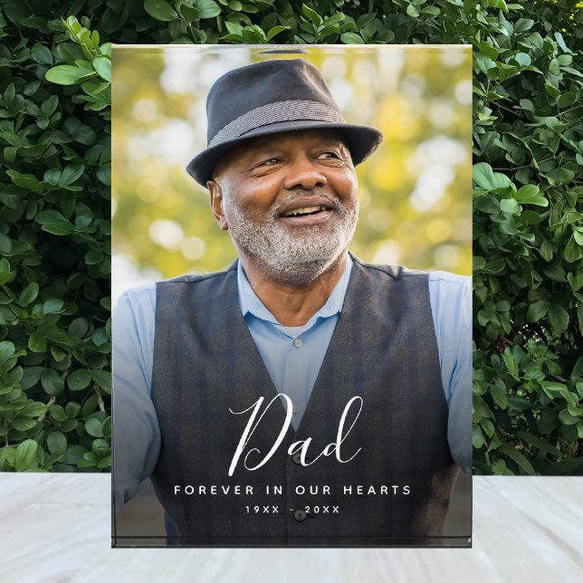 Dad Photo Memorial Funeral Tribute  (Memorial Photo Block)