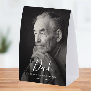 Dad Photo Memorial Table Tent