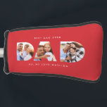 Dad photo modern typography child gift golf head cover<br><div class="desc">Dad multi photo modern typography child gift. Ideal fathers day,  birthday or christmas gift. Colours can be changed.</div>