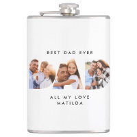 Dad photo modern typography child gift