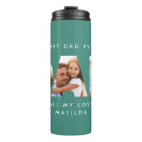 Dad photo modern typography child gift