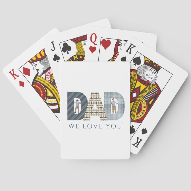 Dad Photo Playing Cards (Back)