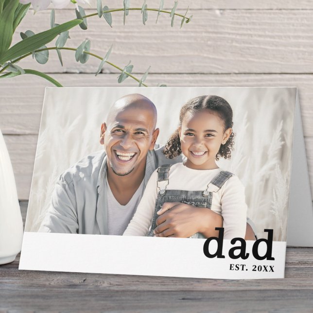 Dad Photo Simple Father's Day Card (Dad Photo Simple Father's Day Card)