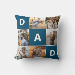 Dad Photo Throw Pillow for Father's Day