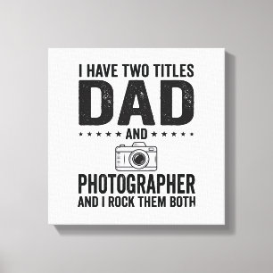 Dad Photographer Vintage Engraving Shirt Design_1 Canvas Print