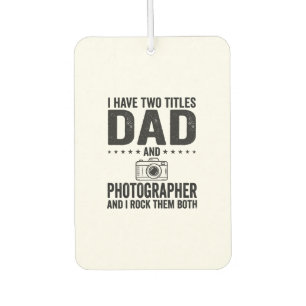 Dad Photographer Vintage Engraving Shirt Design_1 Car Air Freshener