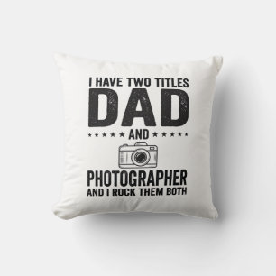 Dad Photographer Vintage Engraving Shirt Design_1 Cushion