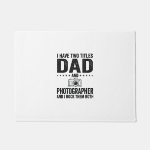Dad Photographer Vintage Engraving Shirt Design_1 Doormat