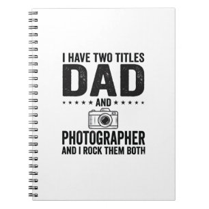 Dad Photographer Vintage Engraving Shirt Design_1 Notebook