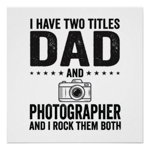Dad Photographer Vintage Engraving Shirt Design_1 Poster