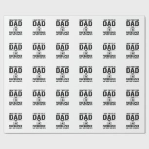 Dad Photographer Vintage Engraving Shirt Design_1 Wrapping Paper