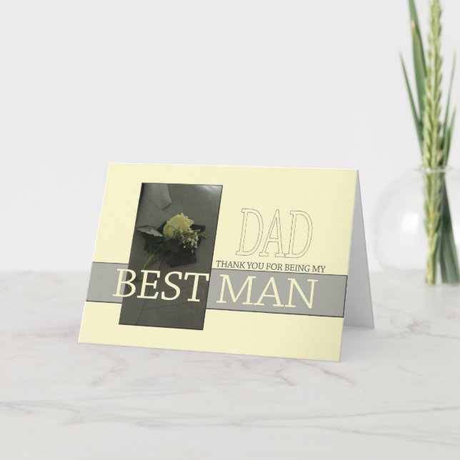 Dad  Please be best man - invitation (Front)
