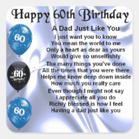 Dad Poem  60th Birthday