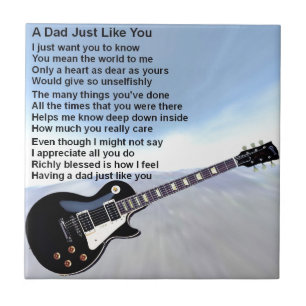 Dad Poem - Guitar Design Tile