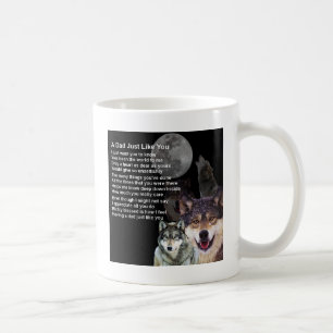 Dad Poem  -  Wolf Design Coffee Mug