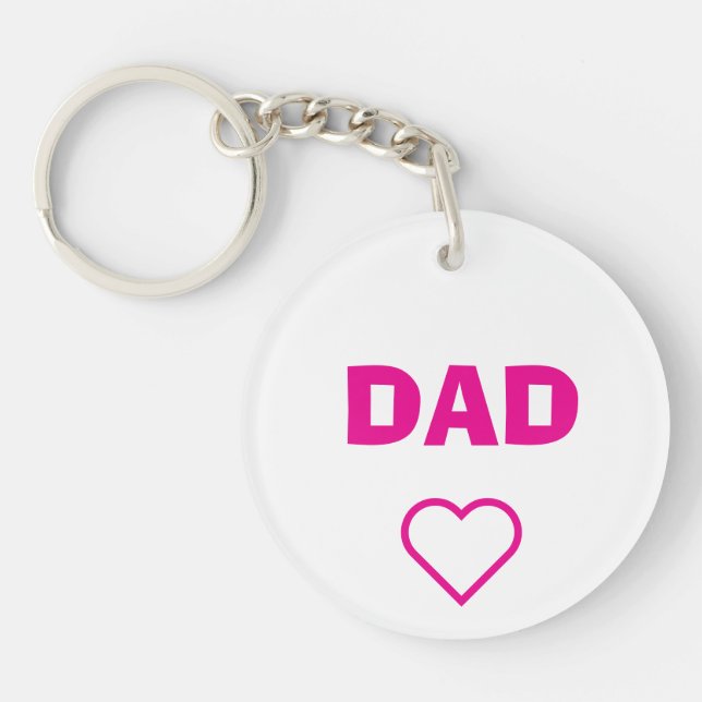 Dad Porte-clés en acrylique Key Ring (Front)