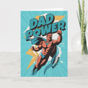 Dad Power Personalised Father's Day Card