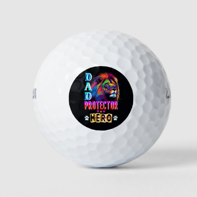 Dad Protector Hero Golf Balls (Front)