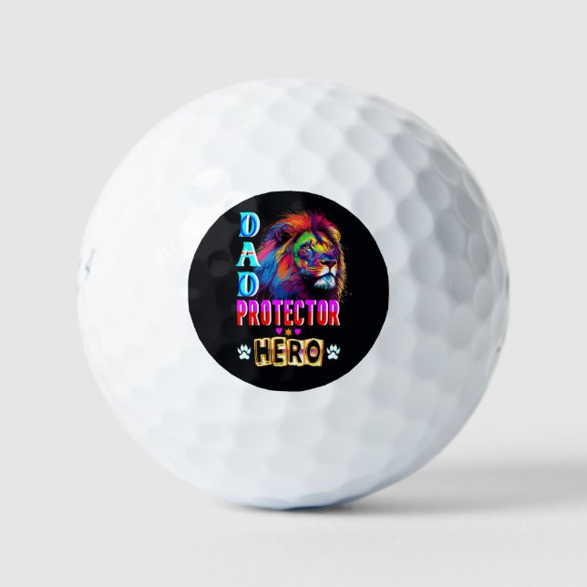 Dad Protector Hero Golf Balls (Front)