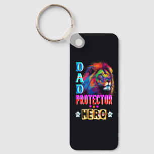 Dad Protector Hero Key Ring