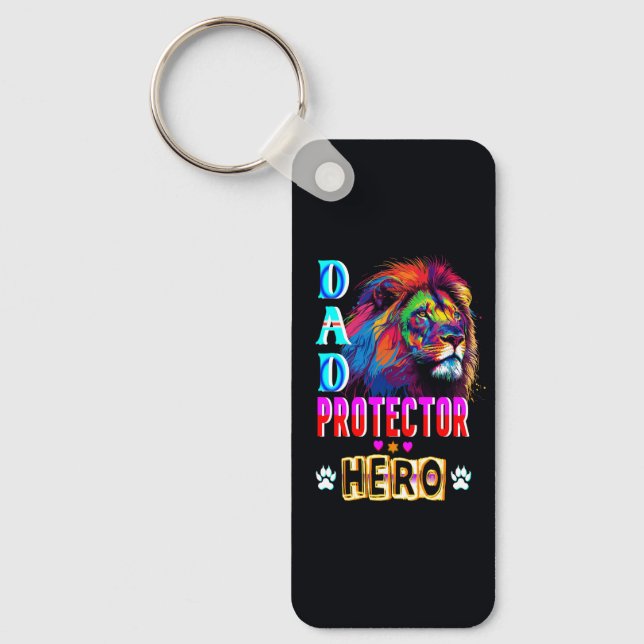 Dad Protector Hero Key Ring (Front)