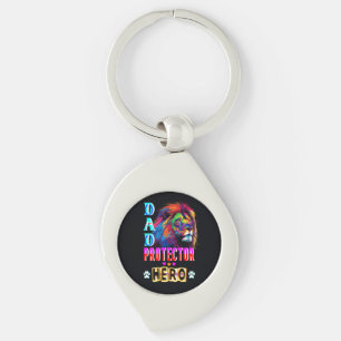 Dad Protector Hero Key Ring