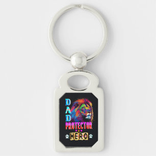 Dad Protector Hero Key Ring