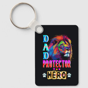 Dad Protector Hero Key Ring