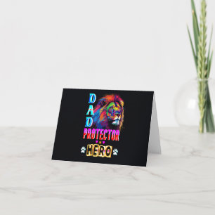 Dad Protector Hero Note Card