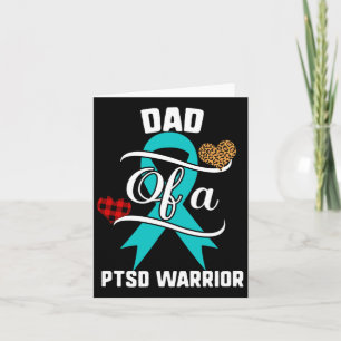 Dad Ptsd Awareness Leopard Post-traumatic Stress D Card