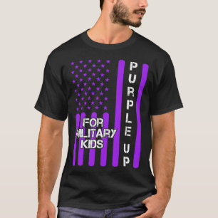 Dad Purple Up Military Child Kids Appreciation Ame T-Shirt