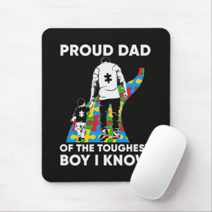 Dad Puzzle Autism Awareness Gift for Birthday Mouse Mat