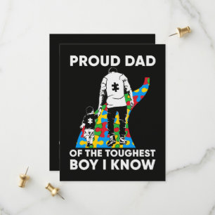 Dad Puzzle Autism Awareness Gift for Birthday Save The Date