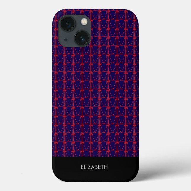 Dad, Red Coconut Trees Pattern  Case-Mate iPhone Case (Back)