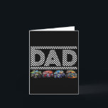 Dad Retro Monster Truck Family Crew Birthday Match Card<br><div class="desc">Dad Retro Monster Truck Family Crew Birthday Matching Family</div>