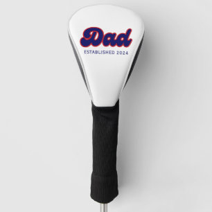 Dad retro red and blue, custom year golf head cover
