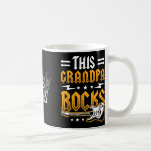 Dad Rocks Rock N Roll Heavy Metal Fathers Day Coffee Mug