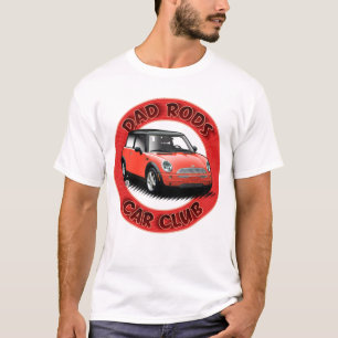 Dad Rods Car Club Red Modern Mini Car T-Shirt