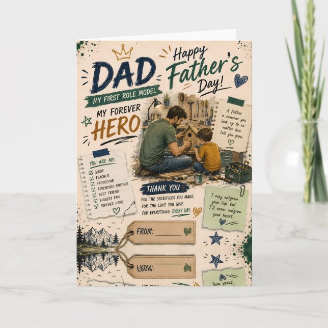 Dad Role Model Father’s Day Card (Front)
