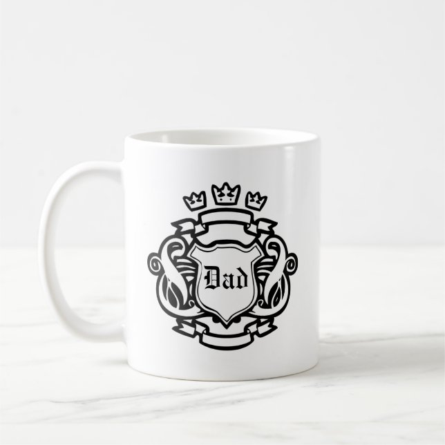 Dad Royal Crest Coffee Mug (Left)