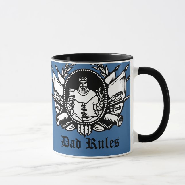 Dad Rules! Mug (Right)