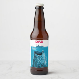 Dad’s Bass Boat Beer Bottle Label