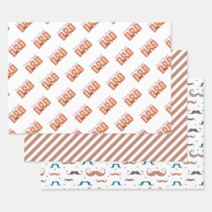 Dad’s Dapper Wrap Collection Wrapping Paper Sheet