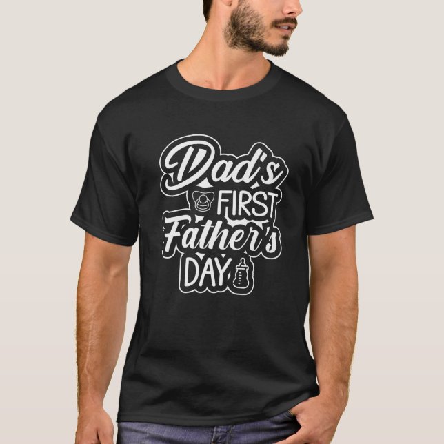 Dad s First Father s Day Premium T-Shirt (Front)