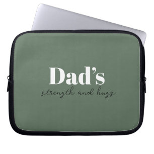 Dad’s Strength and Hugs - Father's Day Gift Laptop Sleeve