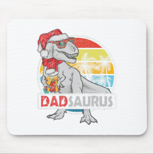 Dad Saurus T Rex Dinosaur Family Matching Xmas Chr Mouse Mat
