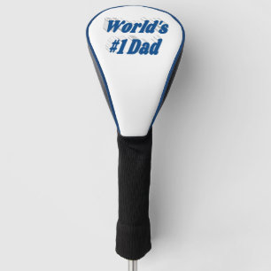 Dad sea blue text  golf head cover