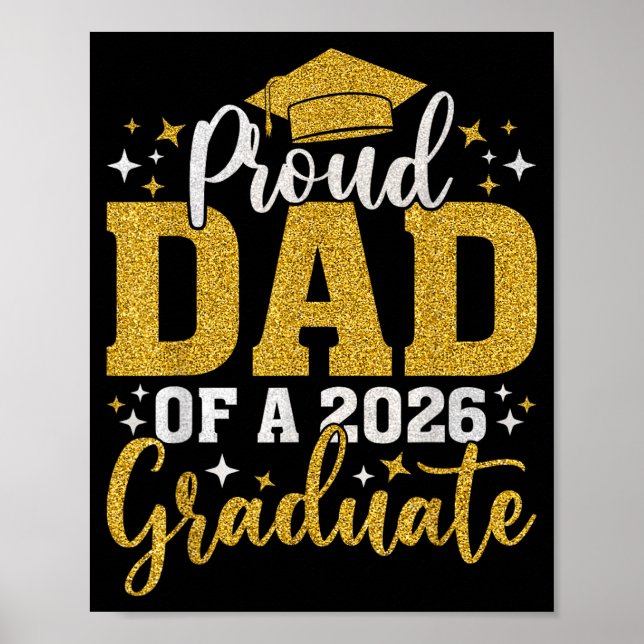 Dad senior 2026 proud dad of a class of 2026 poster (Front)